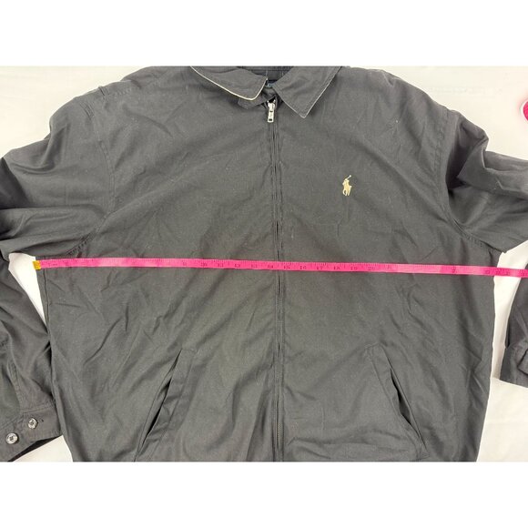 Vintage Polo Ralph Lauren Harrington Jacket Men’s XXL Black Plaid Lined Zip - Picture 6 of 7